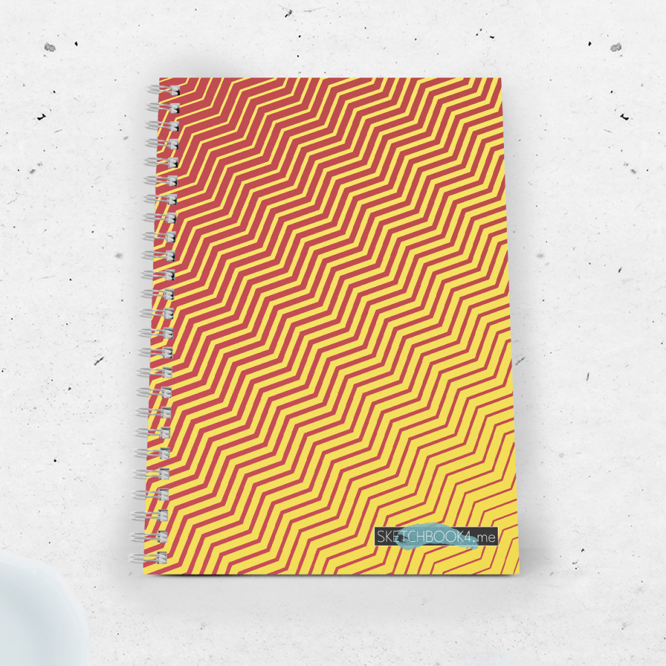 Скетчбук Abstract белая бумага 160г/м для линеров/маркеров/ручек фото 1 — Fandomia